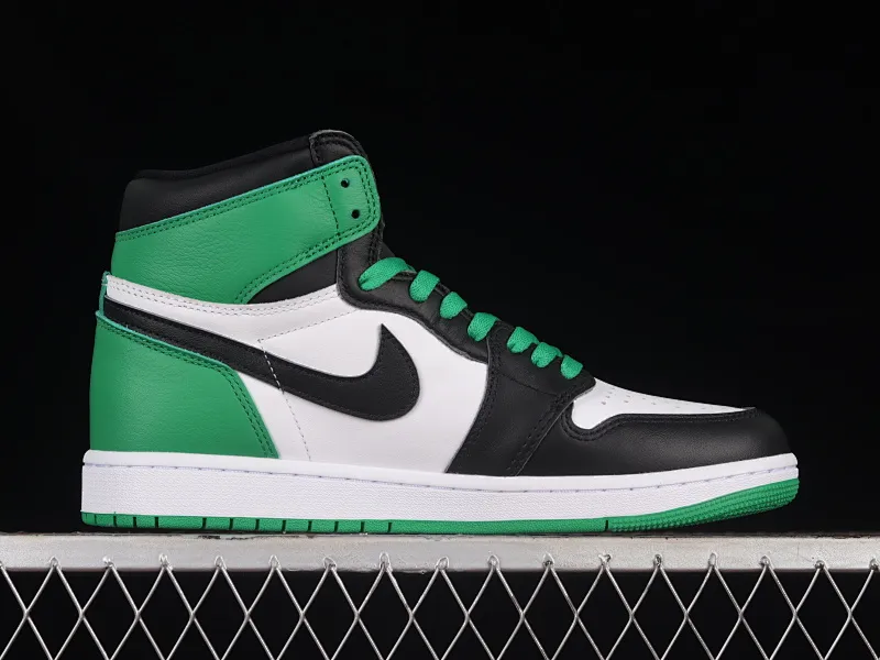 All categories Air Jordan Jordan series basketball shoes Air Jordan 1 High LJR version Air Jordan 1 High OG "Lucky Green" AJ1 Joe 1 Celtics Black Green Toe DZ5485-031